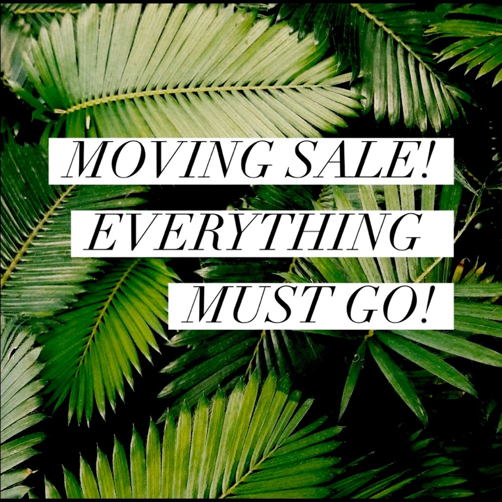Moving sale